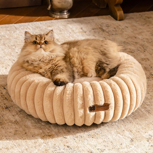 MEWOOFUN Calming Donut Bed