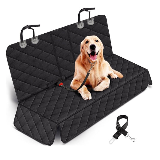 Quilted Dog Car Seat Cover – Waterproof & Scratch-Resistant