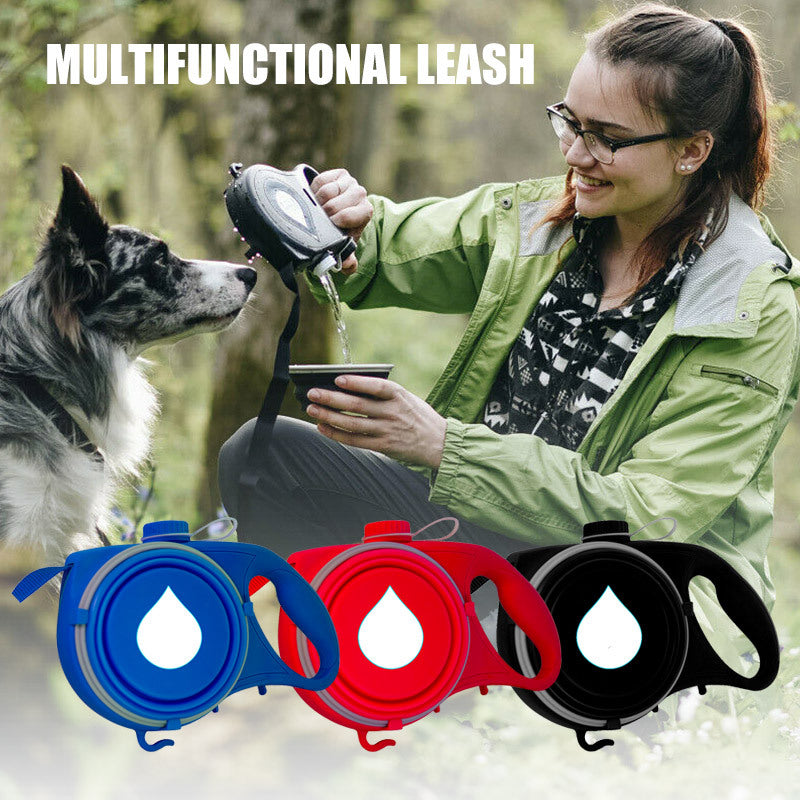 2-in-1 Dog Leash with Water Bottle