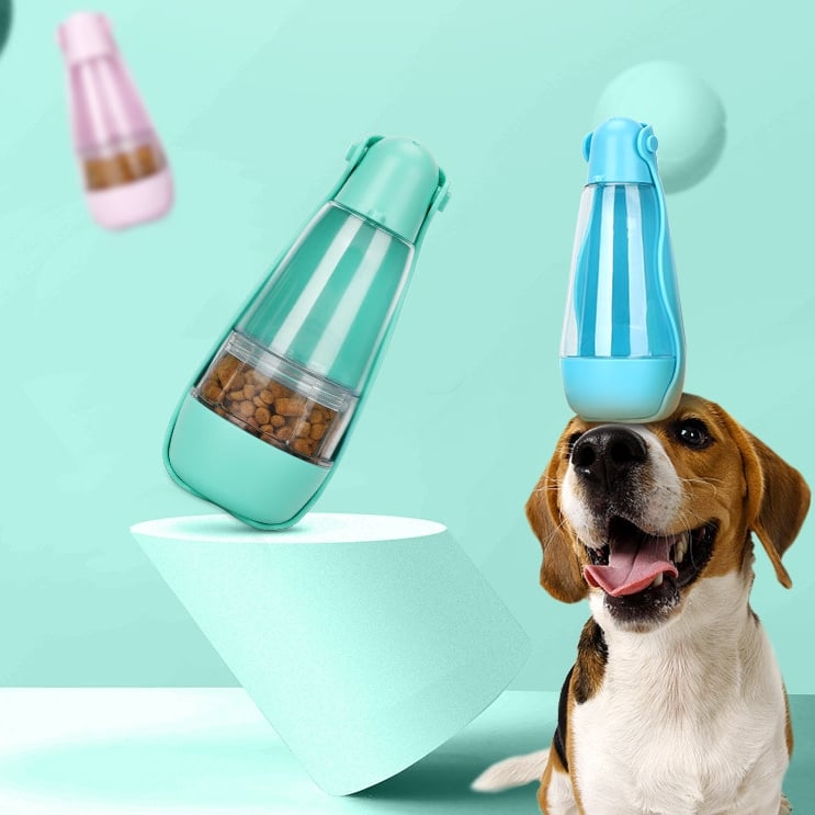 Portable water and food bottle